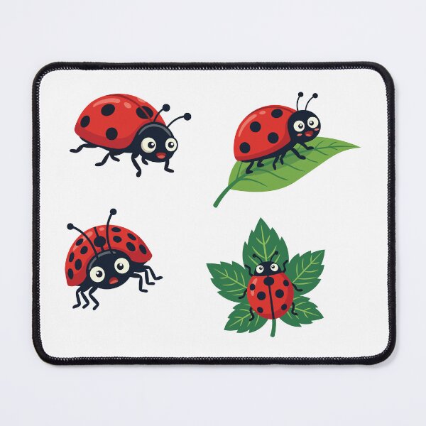 Item preview, Cute Ladybug Cartoon Sticker Style Collection designed and sold by BetweenForms.
