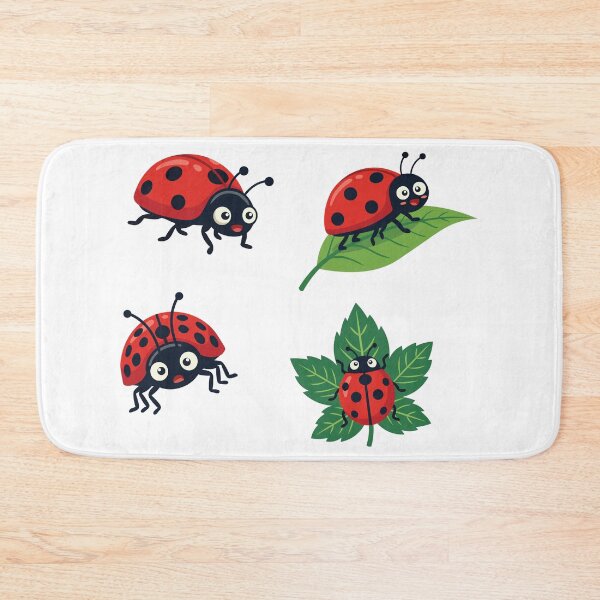 Item preview, Cute Ladybug Cartoon Sticker Style Collection designed and sold by BetweenForms.