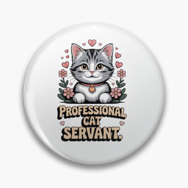 Item preview, Professional Cat Servant Cute Kitty Lover | Funny Cat Mom Cat Dad Graphic illustration designed and sold by HOODYBUDSTYLES.
