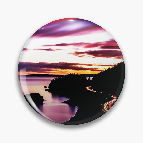 Item preview, Twilight Coastal Drive – Light Trails Along the Shore designed and sold by Exodoi.