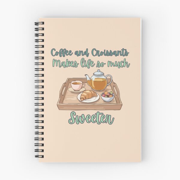 Item preview, Coffee and croissants make life so much sweeter. designed and sold by BritishDelights.