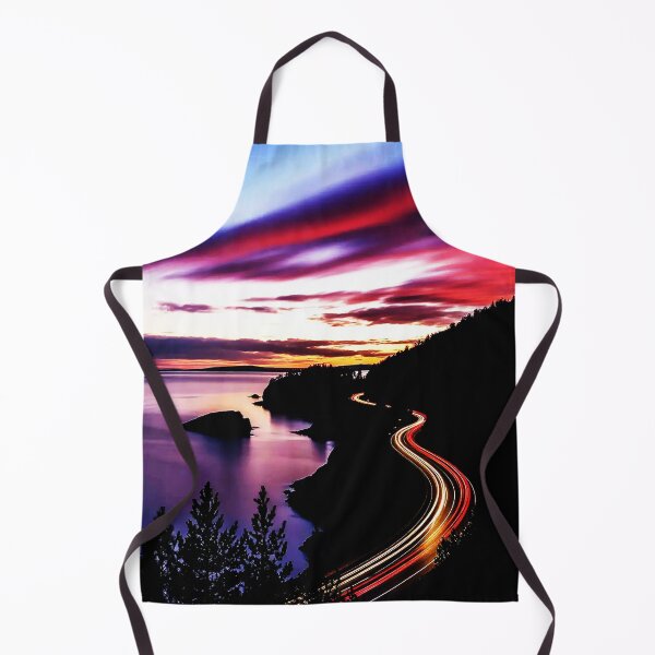 Item preview, Twilight Coastal Drive – Light Trails Along the Shore designed and sold by Exodoi.
