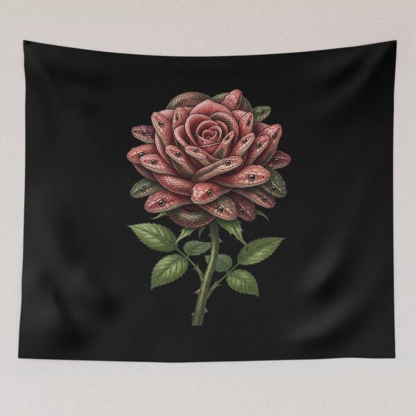 Item preview, Rose blossom made of snakes designed and sold by ReneMM.