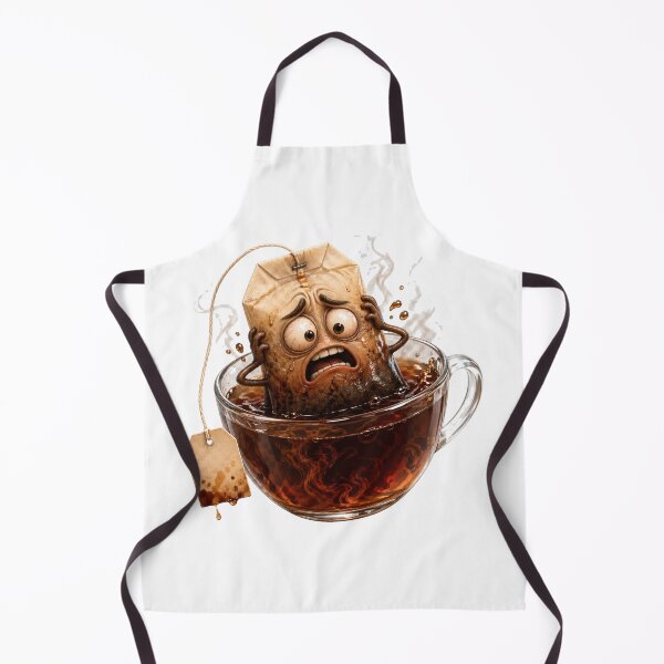 Item preview, Panicked Tea Bag in a Cup of Hot Tea designed and sold by jgvisualarts.