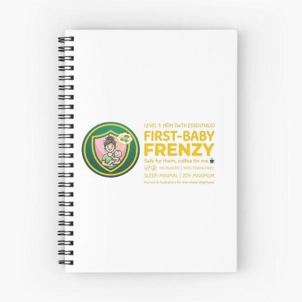 Item preview, First-Baby Frenzy: The "Sleep-Deprived" Golden Edition - 100% Toxin-Free designed and sold by ZarouraMed.