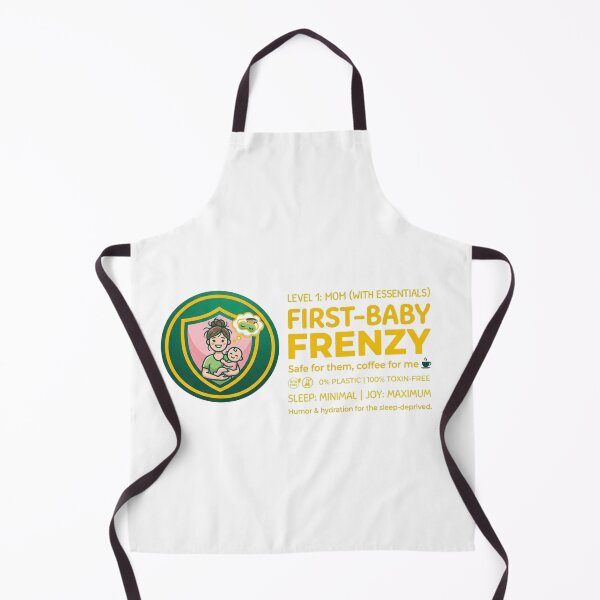 Item preview, First-Baby Frenzy: The "Sleep-Deprived" Golden Edition - 100% Toxin-Free designed and sold by ZarouraMed.