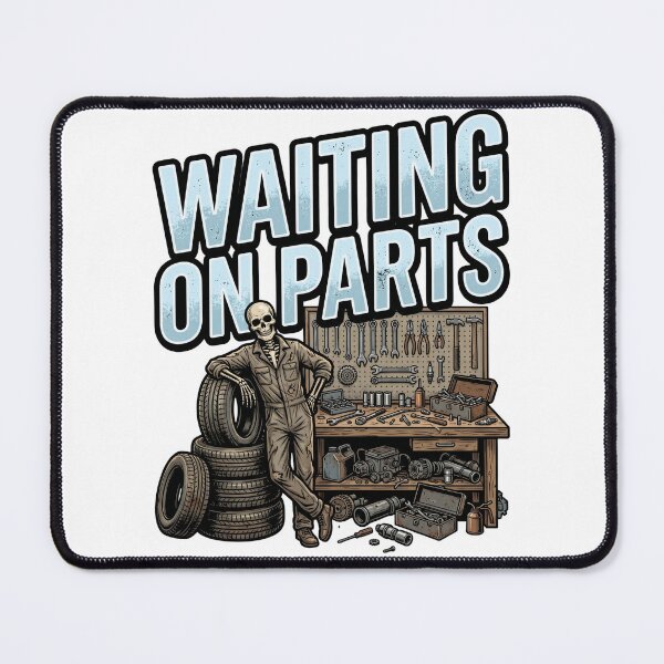 Item preview, skeleton mechanic auto repair humor designed and sold by ArtDesignTp.