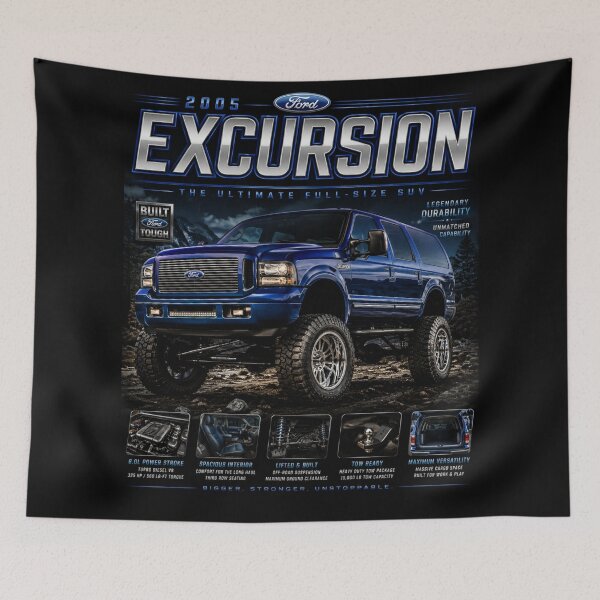 Item preview, Ford Excursion Lifted Off-Road Full-Size SUV Classic Truck Art designed and sold by TheArtOfCar.