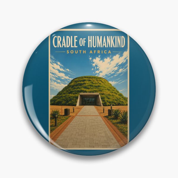 Item preview, Cradle of Humankind South Africa Illustration Travel Art Vintage designed and sold by KrisSidDesigns.