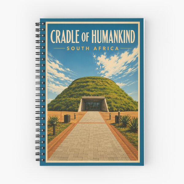 Item preview, Cradle of Humankind South Africa Illustration Travel Art Vintage designed and sold by KrisSidDesigns.