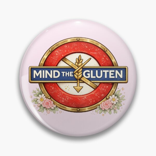 Item preview, Mind The Gluten – Funny London Underground Inspired Coeliac Gluten Free Design designed and sold by My Gluten Free Life UK.