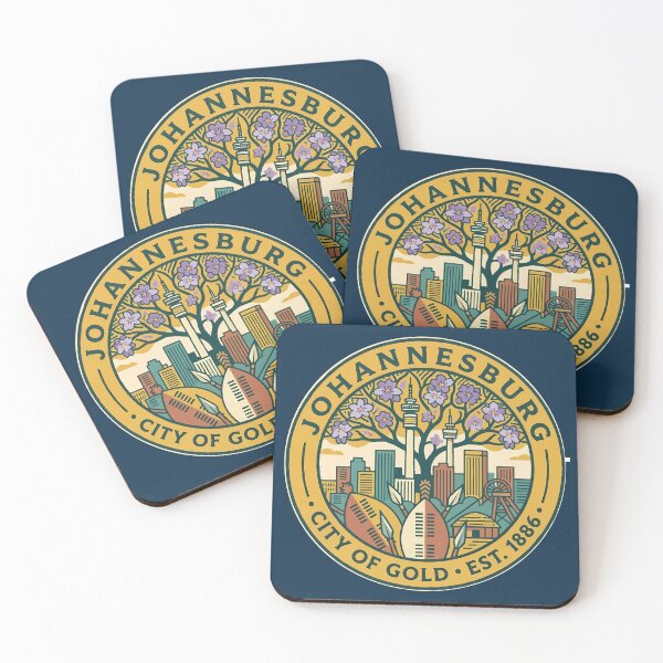 Item preview, Johannesburg Illustration Travel Art Badge designed and sold by KrisSidDesigns.