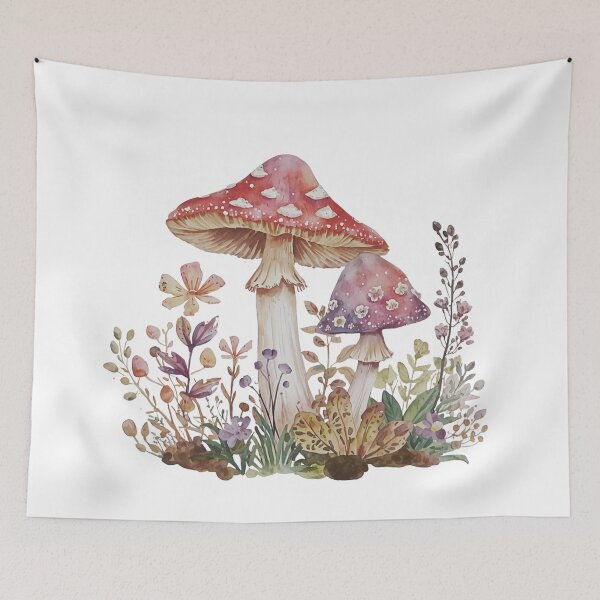 Item preview,  Mushrooms and Wildflowers  designed and sold by uunaa.