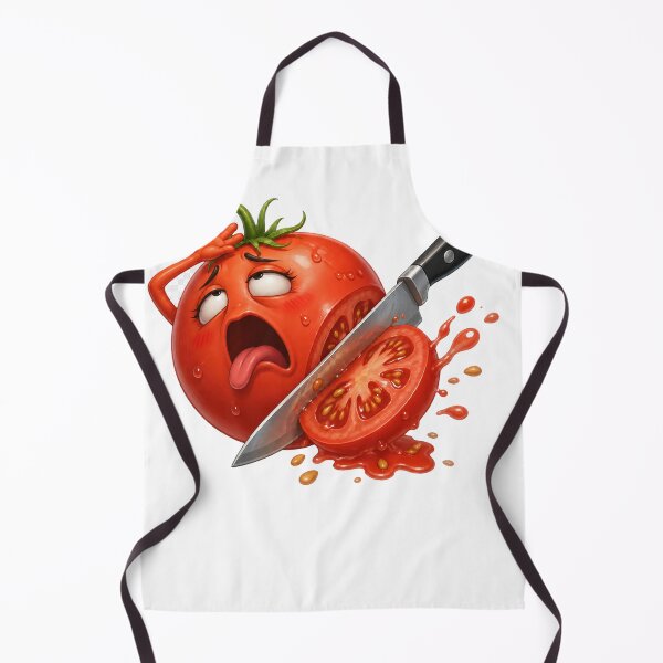 Artikelvorschau, Schreiende Tomate, die vom Messer geschnitten wird – Lustige Kunst entworfen und verkauft von jgvisualarts.