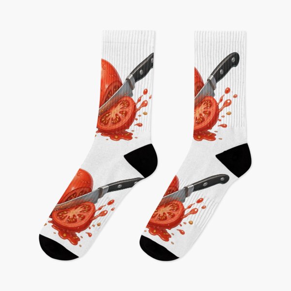 Item preview, Screaming Tomato Sliced by Knife Funny Art designed and sold by jgvisualarts.