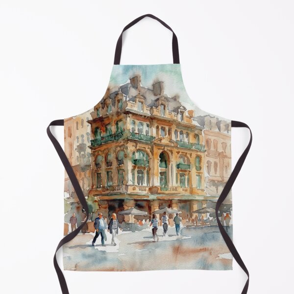 Item preview, Brussels Square Watercolor designed and sold by caracatita75.