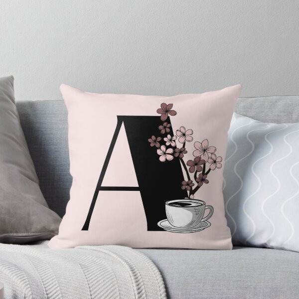 Item preview, Floral Coffee Monogram Letter A designed and sold by Lyssarien.