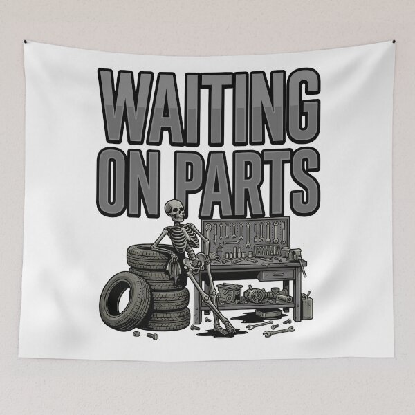 Item preview, car repair humor skeleton mechanic designed and sold by ArtDesignTp.