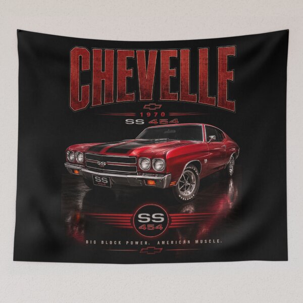 Item preview, 1970 Chevelle SS 454 Cranberry Red Classic Muscle Car Art designed and sold by TheArtOfCar.