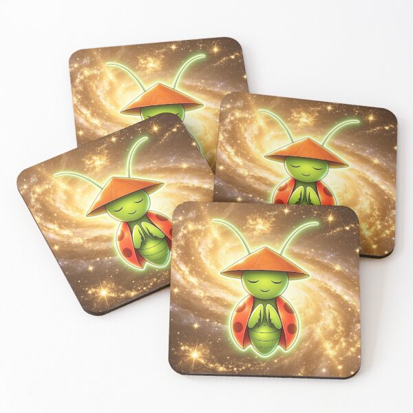 Item preview, Praying Mantis Monk – Zen Energy – Cute Spiritual Character Design designed and sold by Authentic Kaleidoscope.