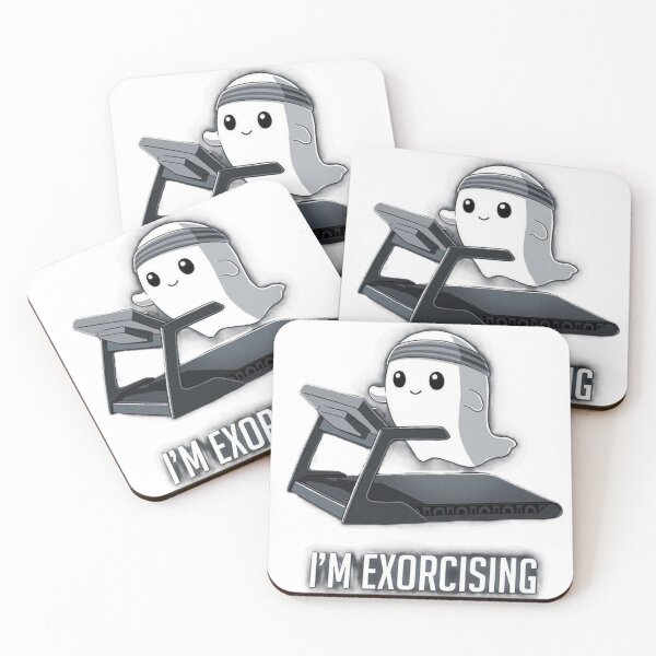 Item preview, I’m Exorcising Funny Ghost Workout Illustration designed and sold by BlackBoneArt.