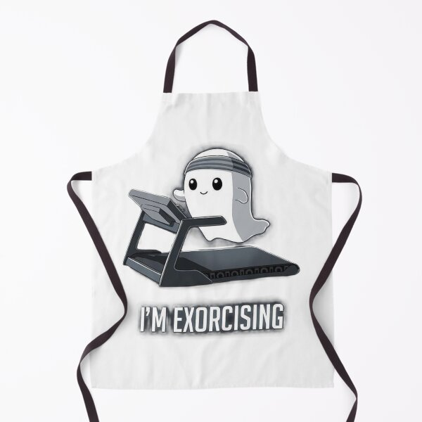 Item preview, I’m Exorcising Funny Ghost Workout Illustration designed and sold by BlackBoneArt.