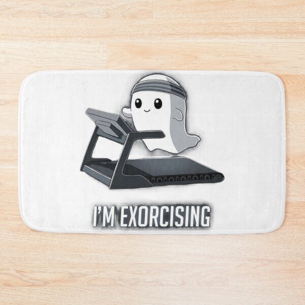 Item preview, I’m Exorcising Funny Ghost Workout Illustration designed and sold by BlackBoneArt.