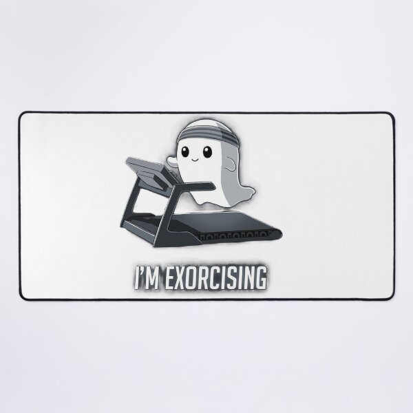 Item preview, I’m Exorcising Funny Ghost Workout Illustration designed and sold by BlackBoneArt.