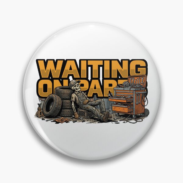 Item preview, waiting on parts garage skeleton design designed and sold by ArtDesignTp.
