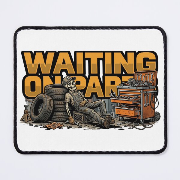 Item preview, waiting on parts garage skeleton design designed and sold by ArtDesignTp.