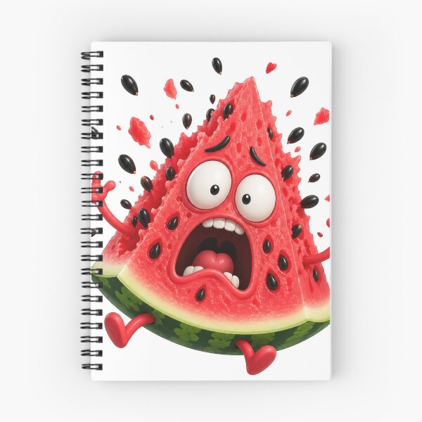 Item preview, Screaming Watermelon Slice Funny Cartoon Character designed and sold by jgvisualarts.