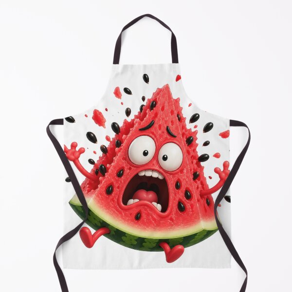 Item preview, Screaming Watermelon Slice Funny Cartoon Character designed and sold by jgvisualarts.