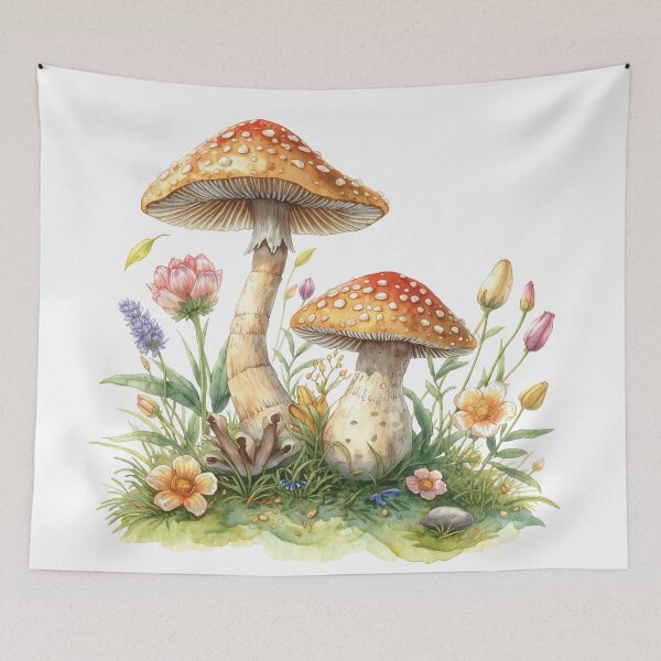 Item preview,  Mushrooms and Wildflowers  designed and sold by uunaa.