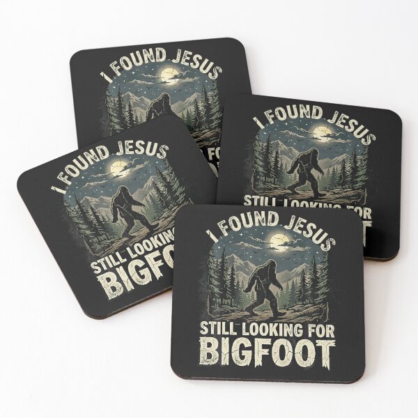 Item preview, I Found Jesus Still Looking For Bigfoot Christian Sasquatch designed and sold by Jackstudioo.
