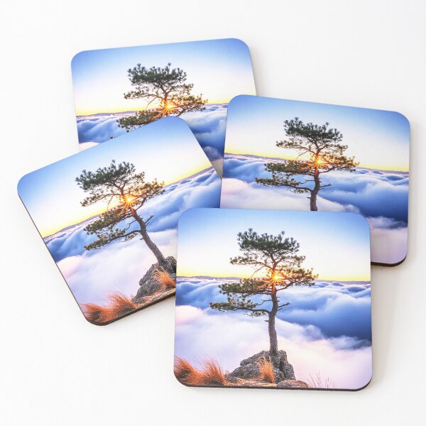 Item preview, Above the Clouds – Lone Tree at Sunrise designed and sold by Exodoi.