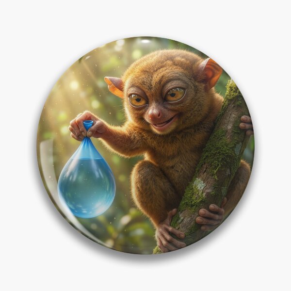 Item preview, Tarsier Drops a Water Balloon on Ground Dweller  designed and sold by Tridentulus.