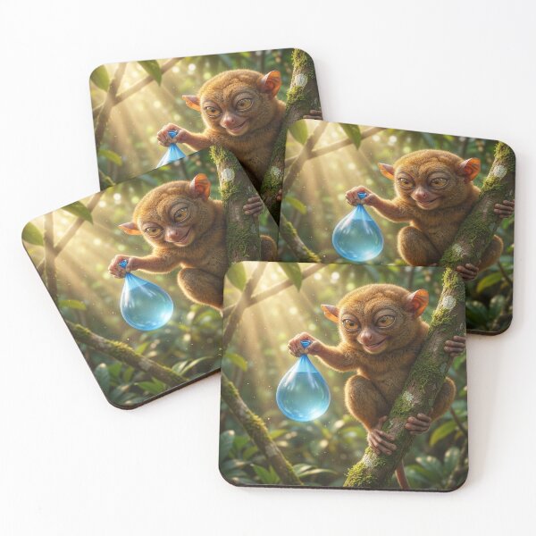Item preview, Tarsier Drops a Water Balloon on Ground Dweller  designed and sold by Tridentulus.