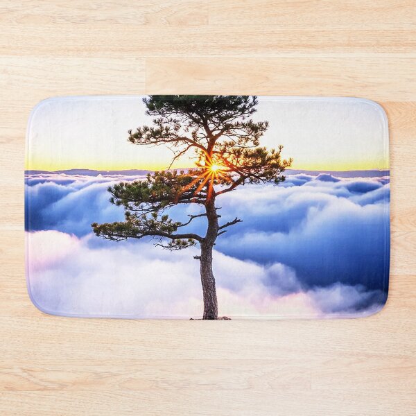 Item preview, Above the Clouds – Lone Tree at Sunrise designed and sold by Exodoi.