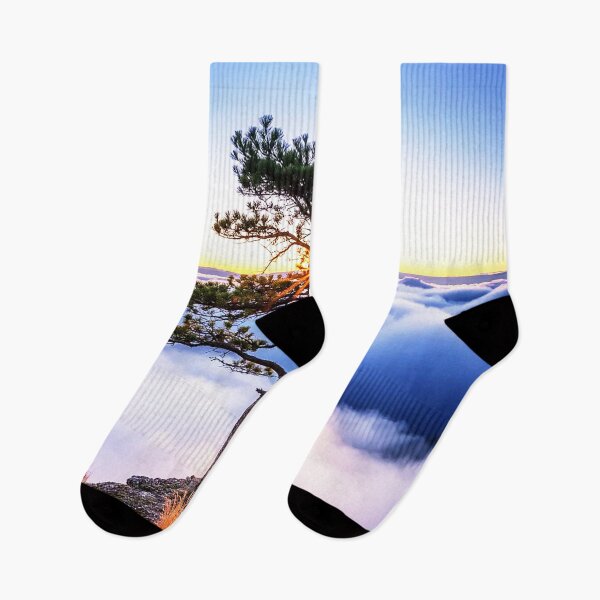 Item preview, Above the Clouds – Lone Tree at Sunrise designed and sold by Exodoi.