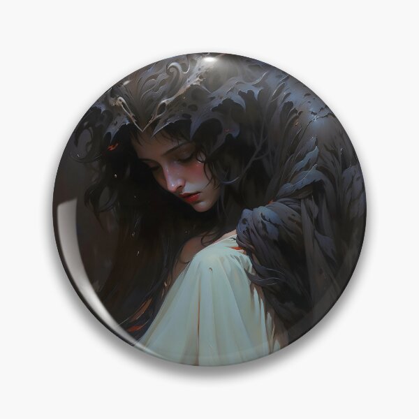 Artikelvorschau, Trauriger Waldengel, düstere gotische Kreaturenkunst entworfen und verkauft von DarkHolyQueen.