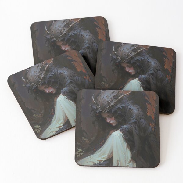 Item preview, Sad Forest Angel Dark Gothic Creature Art designed and sold by DarkHolyQueen.