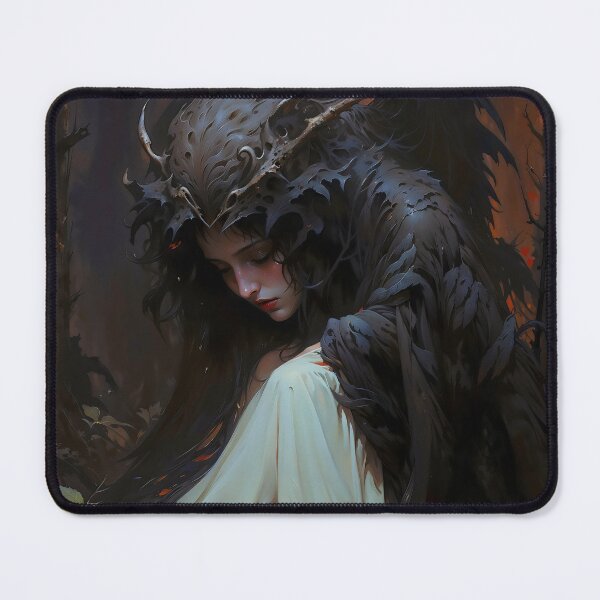 Item preview, Sad Forest Angel Dark Gothic Creature Art designed and sold by DarkHolyQueen.