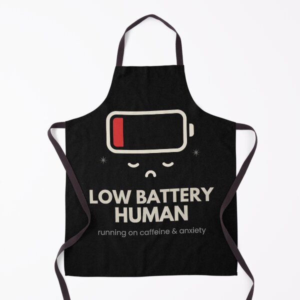 Item preview, Low Battery Human – Dark Humor Burnout Design designed and sold by Uvclick.