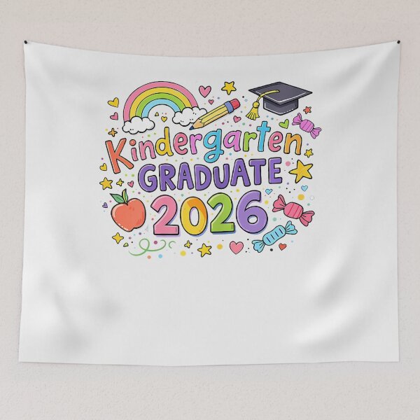 Item preview, Kindergarten Graduate 2026 Cute Rainbow Graduation designed and sold by Jackstudioo.