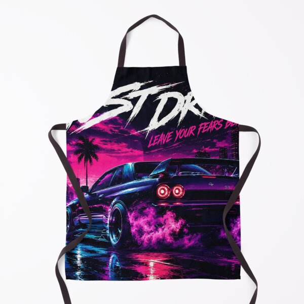 Item preview, Just Drive Retro JDM Streetwear Graphic Tee | Neon Drift Car Synthwave Art | Japanese Racing Aesthetic designed and sold by Emoji Emblems.
