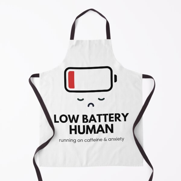 Item preview, Low Battery Human – Minimal Funny Exhausted Mood Design designed and sold by Uvclick.