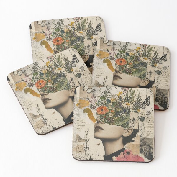 Item preview,  Surrealist Botanical Portrait: Garden of the Mind designed and sold by DarVibe Designs.