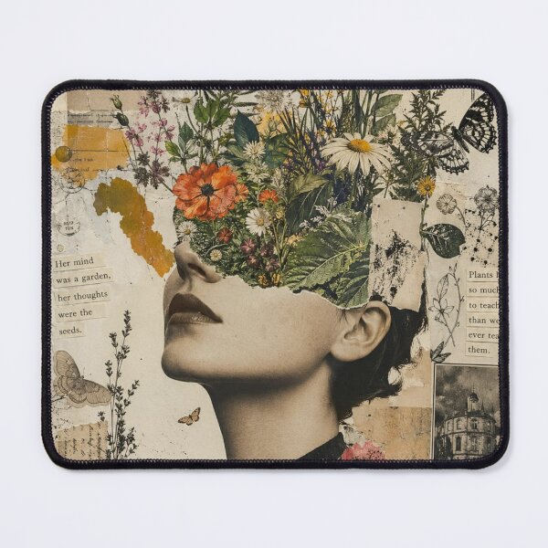 Item preview, Surrealist Botanical Portrait: Garden of the Mind designed and sold by DarVibe Designs.