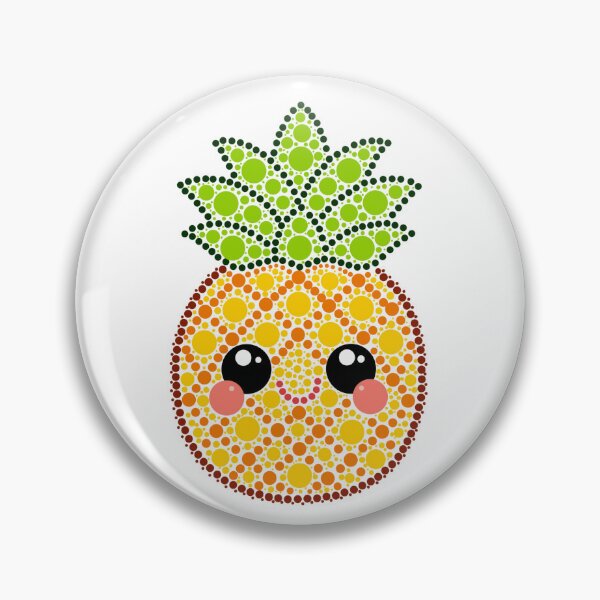 Item preview, Kawaii Pineapple Dot Art designed and sold by Cardiff Creative.
