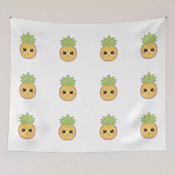 Item preview, Kawaii Pineapple Dot Art designed and sold by Cardiff Creative.